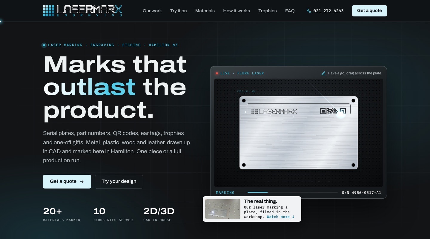 LaserMarx website